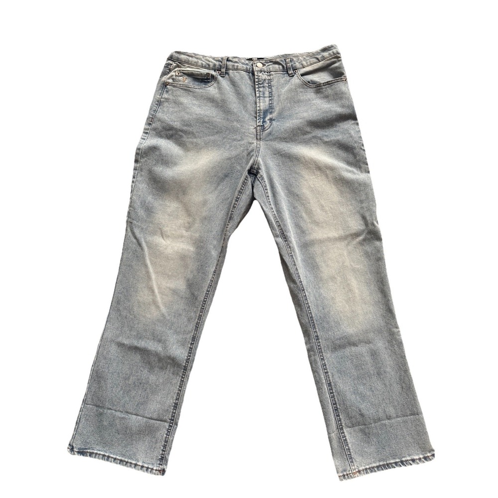 Frye Jeans Womens 16/34 Straight Leg Light Wash Stretch Western Equestrian Chore